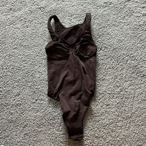 SKIMS Chocolate Brown Bodysuit